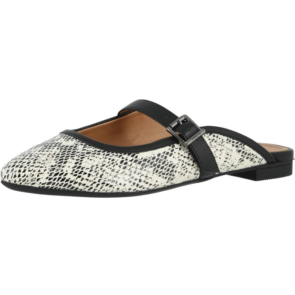 Vionic Women's Crystal Esme Flats - Mules with Concealed Orthotic Arch Support